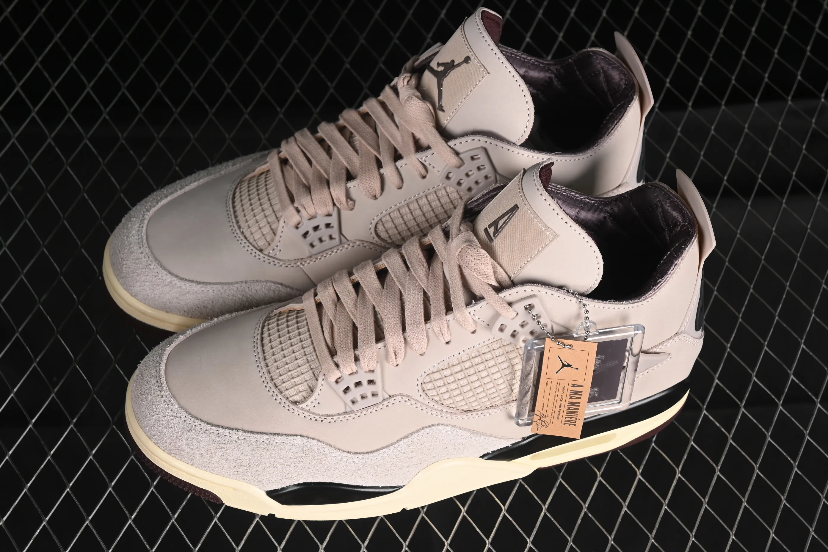 All categories Air Jordan Jordan series basketball shoes Air Jordan 4 GX foreign trade version A Ma Maniere x Air Jordan 4 Retro "Fossil Stone" AJ4 Joe 4 Fossil FZ4810-200
